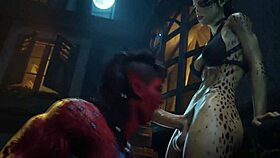 In this anime hentai, the futanari character engages in intense sex scenes with partners.