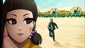 horny anime girl says 'fuck my ass hard and make me squirt'