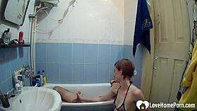 Friends Horny Finally Gets Dicked By Me In Bath Homemade