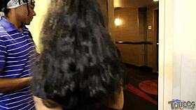 Curious how Jasmine Angel, an Arab teen, handles a big black cock in taboo 69?