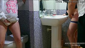 My boyfriend is masturbating my pregnant friend in this young threesome group session