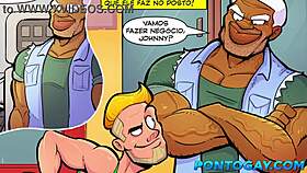 Young virgin in crossdressing loses his virginity to a male prostitute in bareback gay sex