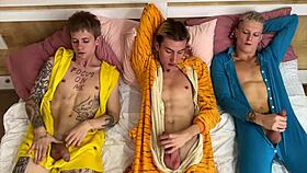 Hey, wanna see what happened at the pajama party? These guys went hard with bareback sex!