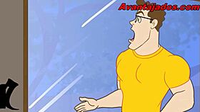 gay drawing of the black guy and the gardener 😏