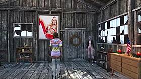 Fallout 4 Sexy Brunette at Home in 3D Anime Style