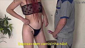 marido pede pra esposa receber entregador só de calcinha, que loucura! 😏