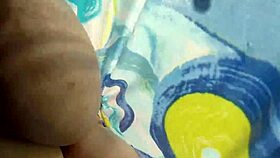 bbw shows off hairy pussy while walking nude in public spots