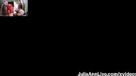 cougar, how does julia ann's tongue feel on your hairy pussy?