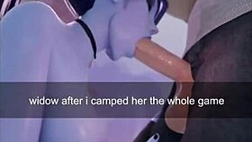 Overwatch Widowmaker Masturbation And Anal Compilation