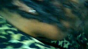 mature ebony milf gives sloppy blowjob to big black cock