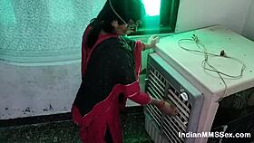 Indian wife deepthroats electrician on the ranch