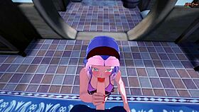 Sakura Swallows Cum Then Gets Doggy Fucked Against Wall