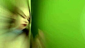 Teasing Teen 18+ in Fishnets, Can She Finger Herself Harder?