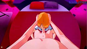 Nami's Big Tits Bounce In Intense Creampie Sex With POV Hentai Action