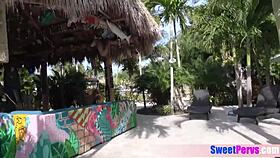 Busty Teen Cheerleaders Fucked by Judges Outdoor