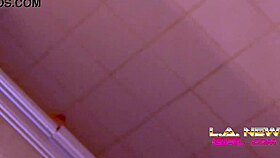 Hot Real Teen 18+ In Shower Gets Lesbian Anal.