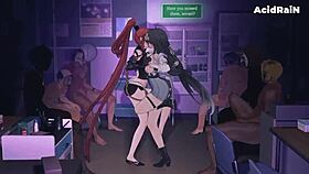 yinlin and baizhi explore anime hentai together