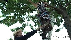 i love watching this petite 18+ with big tits in trio