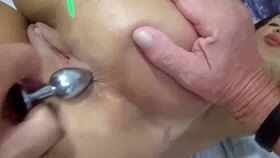 I got an anal plug and easy money from the old cuckold!