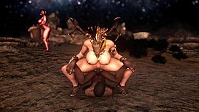 andrea the amazon in 3d cartoon anime hentai