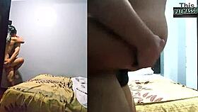 I couldn't resist sucking a stranger's dick on the street, then he convinced me to fuck my hairy pussy in every position 😈