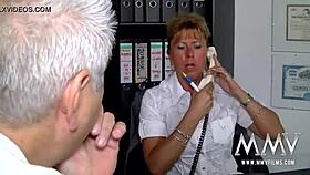 mmv films mature petra as counsellor offering blowjob and muff diving