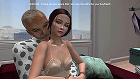 In episode 12 of Second Life, the young brunette visits grandfather's home for a blowjob, creampie, and cunilingus chat