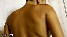 i saw that hot black 18 yo girl masturbatin and showerin her hairy pussy