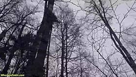 ว้าว สาวนมใหญ่โดนเย็ดแรงลึกในป่า!