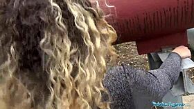 public agent fucks spanish shaven pussy outdoors 😏