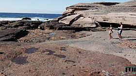 Watch This Pornstar Suck Big Tits in Public Outdoor Cumshot!