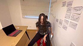 My med student tricked me, and we ended up naked in my office