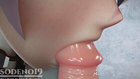 Silver Wolf Caught Giving Footjob And Blowjob