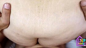 Hey, bbw stepmom slobbers on stepson’s cock before banging hard