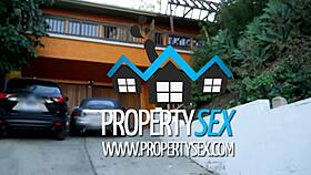 hot redhead agent sucking cock for propertysex