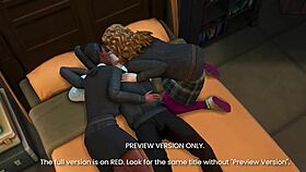 Hp au 4 previews 3d hentai animation