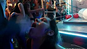 Club slags fucking hard in the night club! 🔥