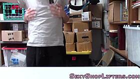 Oh, That Blonde Cop's Big Tits Got Caught!