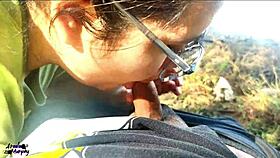 Mamada en el Lago en Publico con Latina Caliente