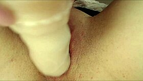 Detailed closeup view of cumshot on video