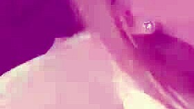 I see allie james in glasses riding big cock to creampie