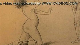 Discussing vintage hentai cartoons.