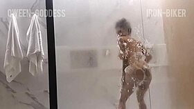 What happens when an erotic couple gets steamy in the shower?