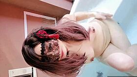 The queen masturbates in the open-air bath, then enjoys intense sex.