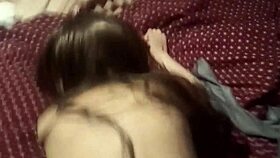 Young Mexican couple explores first date passion at home after a night out, recording real homemade sex sounds.