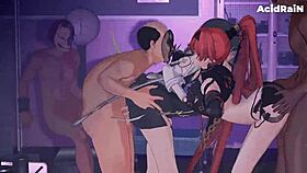 yinlin and baizhi explore anime hentai together