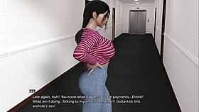 Feeling the thrill of a surprise handjob after shower with perfect body