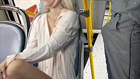Is this worker getting encoxada on the bus in public?