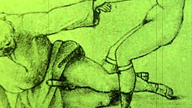 Discussing vintage hentai cartoons.