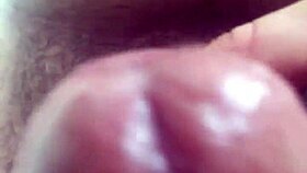 cum drips from fingers onto my huge gay penis